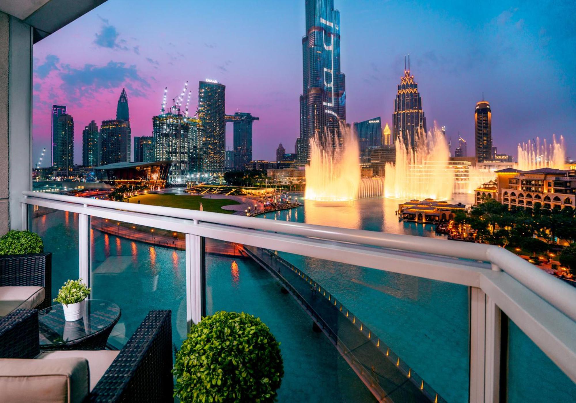 Elite Royal Apartment - Full Burj Khalifa & Fountain View - Opal - 2 Bedrooms Plus 1 Open Bedroom Without Partition Dubai Exterior foto