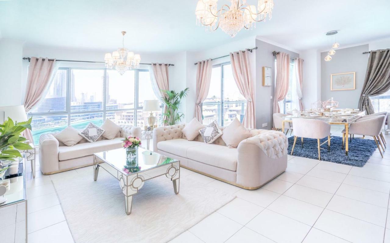 Elite Royal Apartment - Full Burj Khalifa & Fountain View - Opal - 2 Bedrooms Plus 1 Open Bedroom Without Partition Dubai Exterior foto